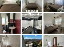 ESSENTIAL ROOM & PARKING in Centro Città con Parcheggio Privato e WIFI