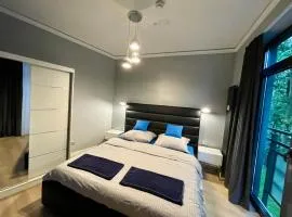 Apartament Navy Blue z tarasem
