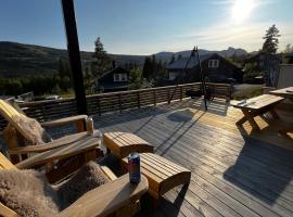 Modern cabin, great view, sunny, 2BA, 4BR โรงแรมในเฮมเซดาล