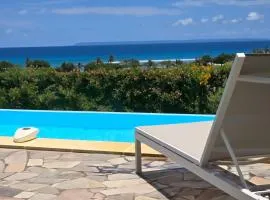 Les villas "Fenêtres Sur Plage" - Villas Créoles de charme , vue exceptionnelle face mer et plage & piscines privées à débordement