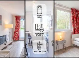 3 Zimmer, Balkon, Einzelbetten, Küche