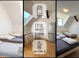 Einzelbetten, Waschmaschine, ideal für Gruppen, hotel v destinaci Chemnitz