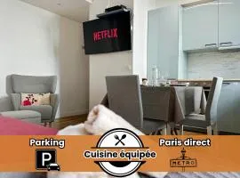 Appartement entier calme - Parking FREE - Proche Paris et château - WIFI HD