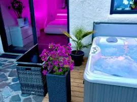 Petit Havre de Paix avec Jacuzzi Luxe & Jardin Privatif Zen