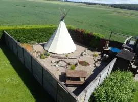Best Tipi in Morayshire with Whisky Barrel Hot Tub