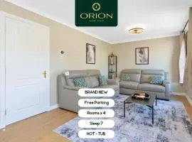 LUXE Townhouse - LONGER STAYS and REDUCED PRICES Only by Visiting ORION SHORT STAYS, 4 Rooms, Fully Equipped, HOT-TUB, Games Room, EV Power Point, Centrally Located, Newly Renovated