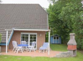 4 Personen Ferienhaus, Garten mit Zaun und Tor, Hotel in Otterndorf
