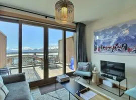 ARC 1600, LE RIDGE, Appartement 06 personnes Duplex Vue Montagne - ski aux pieds - Sauna, Hammam, Piscine, Salle de sport & fitness