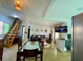 Beautiful apartment in front of the sea, hotel v destinaci Sídí Bú Zíd