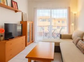 Alquilaencanarias-Medano Galte, terrace and beach