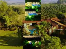 Chácara Tâmo na mió, Confortável casa de campo para famílias com Wifi, max 15 pessoas