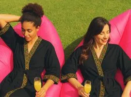African Hut Glamping Free Massage With Sauna And Hot Tub