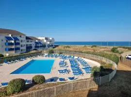 Lacanau, Résidence Bleu Marine, appartements 2e étage, exceptionnels car balcon face et vue océan avec piscine ! Et avec parking réservé