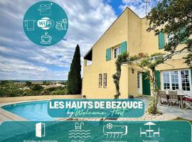 Les Hauts de Bezouce, Vue, Piscine & Calme, hotel v destinaci Bezouce