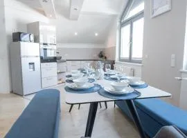 Exklusive Maisonette 91 qm 4 Zimmer 1-9 Personen in Ingolstadt nähe A9, inklusive Parkplatz am Haus, Netflix, Kaffee, Tee, 24-h self-check-in, ideal für Gruppen, Familien und Geschäftsreisende