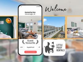 Luxury Balcony Penthouse with 4K TV and Soundbar, hotel a Stevenage