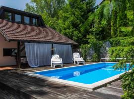 Villa Art Vita - Private Pool, Sauna & River Access, hotel di Donji Zvečaj