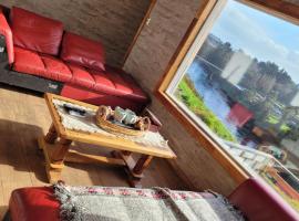 Altavista cabaña con vista panoràmica al Rìo bueno