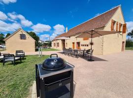 Gîte 3*-6 & 14 pers, rénové 2022, proche Châtre - FR-1-591-747, Hotel in Le Magny