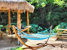 Riverside Oasis: Luxury Safari Tent near Kingsbury, Texas, Perfect for a Family Glamping Vacation