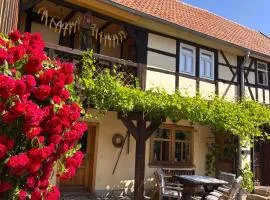 Fachwerkhaus mit rustikalem Weinkeller und Garten, ganze Unterkunft, gute Lage