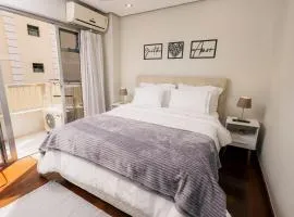 Localização Premium - Em frente ao Parque das Águas com ar condicionado cama grande e enxoval de luxo