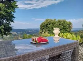 Casa Sole di Toscana con 5 camere, grande terrazza panoramica, giardino e vasca relax idromassaggio