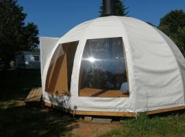 D&ocirc;me Etana, tenda de luxo em Ligerz