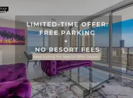 Hyde House - Luxury High Floor 2BR 2BA Apartment Suite with direct ocean view, roof top pool, resort amenities