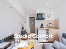 Studio Confort - Proche Gare&Centre - Futuroscope 2, hotel u gradu Šatelro