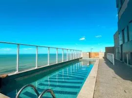 Apartamento Pé na Areia com Piscina e Vista Mar ao lado do Itaparica Food Park