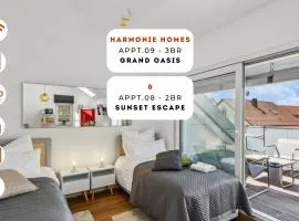 Harmonie Homes - Built in 2025 - Hotel-Quality Beds & Linen - Full Kitchen - Fiber WiFi - 4K Smart TV - 2 Balconies - Elevator - Free Private Parking - Near Augsburg - 20 Min via Autobahn to Munich-West