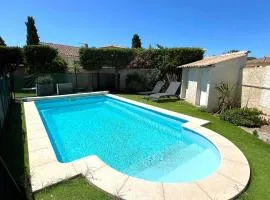 Villa 3 étoiles avec piscine privée, 500m de la plage, 4 chambres pour 6-8 pers. au Grau-du-Roi - FR-1-307-157