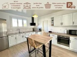 Maison rénovée 3 chambres, proche centre et plage, jardin, parking - FR-1-231-332