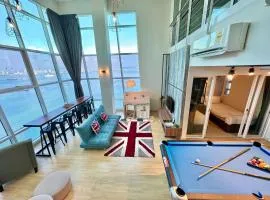 Maritime Suite #Full Seaview #Pool Table #Hot Water Dispenser #Kids friendly #Georgetown #6pax #2BR2bath #Private host