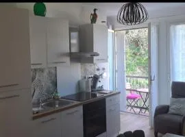 Agréable studio Sophie rénové avec goût Wi-Fi balcon parking 50m des cures