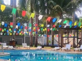 Área de lazer 3 suítes 50 ps