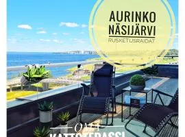 TAMPERE PENTHOUSE-tasokas moderni kaupunki huoneisto huipulla -ISO JACUZZI omalla KATTOTERASSILLA - AURINKOTUOLIT ja Aurinko odottaa Sinua - huikea maisema- - 10 HLÖ - free parking