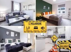 LONG STAYS 30pct OFF - Superb Central 2Bed Apt with Parking By Klarok Short Lets & Serviced Accommodation