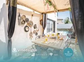 Maison climatisée patio et piscine Calme & confort