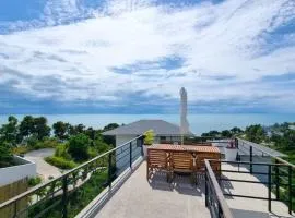 Sunset villa rooftop with pool 180 Seaview