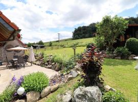 Flechtdorfer Waldblick - 130 qm großes Ferienhaus und großem Grundstück und Bachlauf und Terrasse für 6 Gäste, hotel v mestu Diemelsee