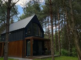 DOMEK LABA CHAŃCZA nad zalewem, w lesie z opcją balii, jacuzzi NA WYŁĄCZNOŚĆ, wieczory panieńskie,ANTRESOLA, hotel en Życiny