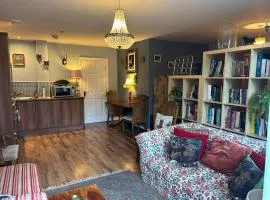 Quirky town centre apartment with river terrace