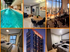 Apartamento 2 Quartos - Suíte e 1Q Premium Centro com Piscina, Academia e Garagem, hotel v destinaci Chapecó