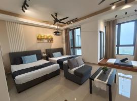 Bali Melaka SeaView WaterPark 1-5Pax 5minJonker Projector, acomoda&ccedil;&atilde;o com cozinha em Malaca