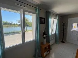 Village house with WiFi facing the river