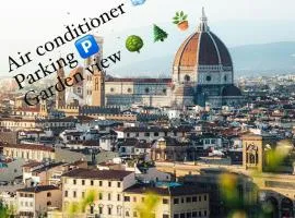 New Florence , garden and parking
