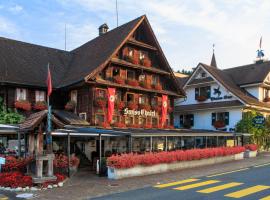 Swiss-Chalet Merlischachen - Historik Chalet-Hotel Lodge, шале у місті Кюсснахт
