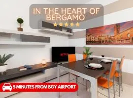 Bergamo Centre - 5min from BGY Airport, WiFi, AC